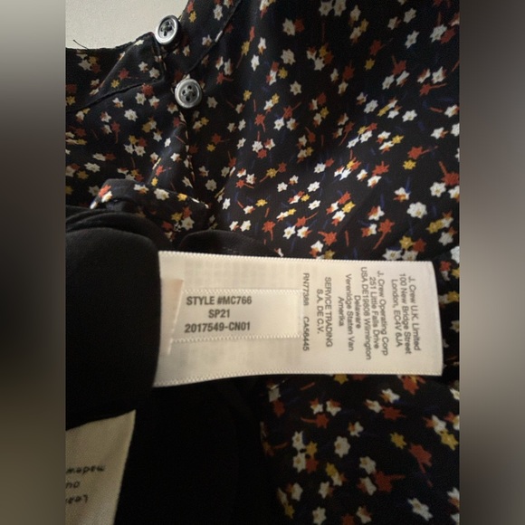 Madewell | Georgette Mockneck Ruffle-Yoke Puff-Sleeve Top | Women's Size XS - Picture 15 of 15